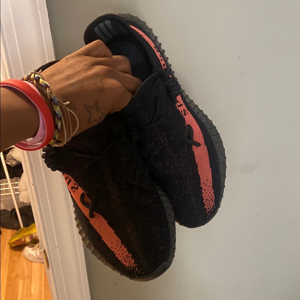 Black and Pink Sneakers